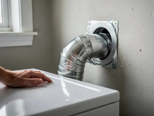 Stow Dryer Vent Cleaning expert performing professional dryer vent repair and installation in Stow