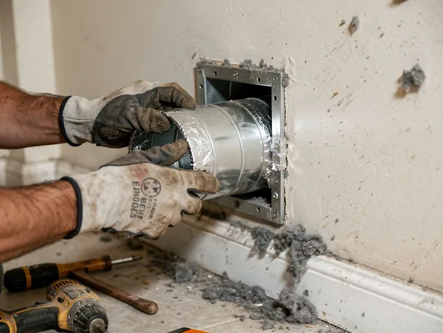 Professional dryer vent repair and installation by Stow Dryer Vent Cleaning in Stow